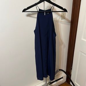 High neck shift dress